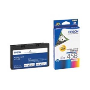 (業務用5セット) EPSON エプソン インクカートリッジ 純正 【ICCL45B】 大容量 4色一体タイプ