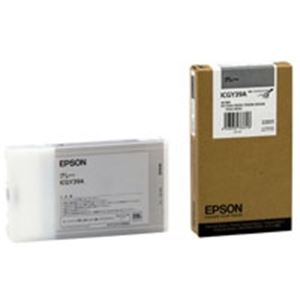 (業務用3セット) EPSON エプソン インクカートリッジ 純正 【ICGY39A】 グレー(灰)