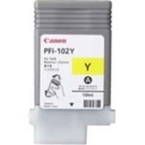 (業務用3セット) Canon キヤノン インクカートリッジ 純正 【PFI-102Y】 イエロー(黄)