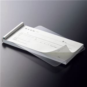 (まとめ) 共栄プラスチック PET下敷き B5 クリア 9451-471 1枚 【×40セット】 - 画像 (2)