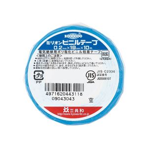 (まとめ) 共和 ミリオンビニールテープ 19mm×10m 空 HF-1111-A 1巻 【×60セット】