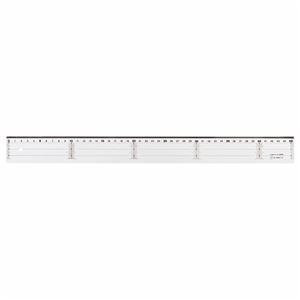 (まとめ) ライオン事務器 アクリル直線定規 45cm A-15 1本 【×10セット】