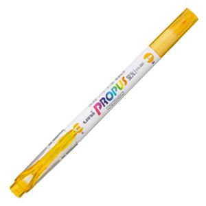 (まとめ) 三菱鉛筆 蛍光ペン プロパス・ウインドウ ソフトカラー ヤマブキ PUS102T.3 1本 【×60セット】