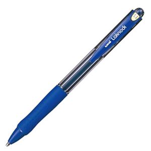 (まとめ) 三菱鉛筆 油性ボールペン VERY楽ノック 極太 1.4mm 青 SN10014.33 1本 【×60セット】