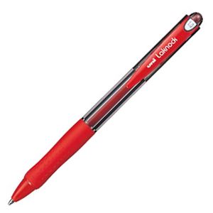 (まとめ) 三菱鉛筆 油性ボールペン VERY楽ノック 太字 1.0mm 赤 SN10010.15 1本 【×60セット】