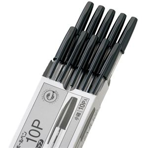 (まとめ) 三菱鉛筆 油性リサイクルボールペン 0.7mm 黒 業務用パック SAR10P.24 1箱(10本) 【×5セット】 - 画像 (2)