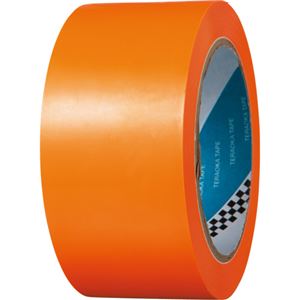 (まとめ) 寺岡製作所 ラインテープ No.340 50mm×20m オレンジ No.340-50X20オレンジ 1巻 【×2セット】