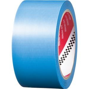 (まとめ) 寺岡製作所 養生用P-カットテープα 50mm×25m 青 No.4100アオ50 1巻 【×15セット】