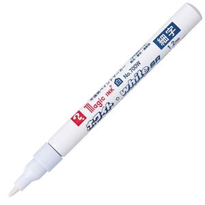 (まとめ) 寺西化学 油性ペイントマーカー マジックインキ ホワイト・white SR No.700W (細字) M700W 1本 【×40セット】