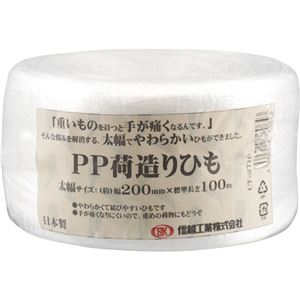(まとめ) 信越工業 PP荷造りひも 太幅 100m CT-2710 1巻 【×10セット】