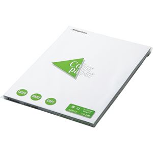 (まとめ) 長門屋商店 Color Paper A4 厚口 白 ナ-3301 1冊(100枚) 【×5セット】
