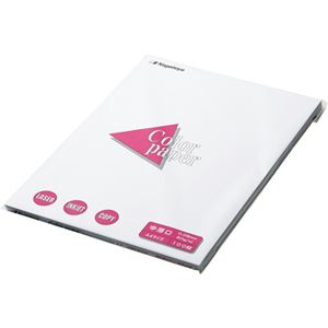 (まとめ) 長門屋商店 Color Paper A4 中厚口 白 ナ-3201 1冊(100枚) 【×10セット】
