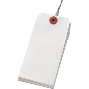 (まとめ) 長門屋商店 RoHS対応再生紙荷札 2号 ニ-N512 1パック(200枚) 【×5セット】 - 画像 (2)