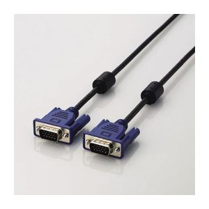 (まとめ)エレコム D-Sub15ピン(ミニ)ケーブル CAC-30BK【×3セット】