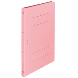 (まとめ) ライオン事務器 フラットファイル(環境) 樹脂押え具 A4タテ 150枚収容 背幅18mm ピンク A-516KA4S 1セット(10冊) 【×5セット】
