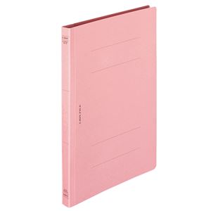 (まとめ) ライオン事務器 フラットファイル(環境) 樹脂押え具 B5タテ 150枚収容 背幅18mm ピンク A-526KB5S 1セット(10冊) 【×10セット】