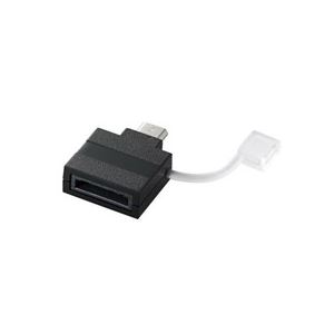 (まとめ)エレコム Micro-USB変換アダプタ MPA-FSMBADBK【×5セット】