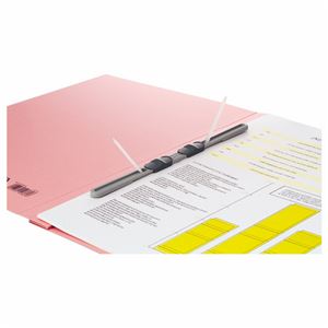 (まとめ) ライオン事務器 フラットファイル(環境) 樹脂押え具 B5ヨコ 150枚収容 背幅18mm 水 A-528KB5E 1セット(10冊) 【×5セット】 - 画像 (2)