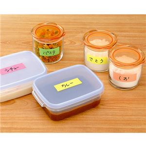 (まとめ) ヤマト メモック ロールテープ カッター付 25mm幅 レモン&オレンジ NORK-25CH-6C 1個 【×15セット】 - 画像 (4)