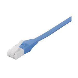 バッファロー(サプライ) ツメの折れないLANケーブル カテゴリー6 ストレート フラット 5m ブルー BSLS6FU50BL2