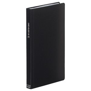 (まとめ) リヒトラブ Avanti カードホルダー(カドロック&SEIHON) W120×D17×H192mm 120カード ヨコ入れ 黒 A-4102-24 1冊 【×10セット】