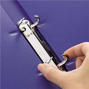 (まとめ) リヒトラブ Avanti リングファイル(カドロック&ツイストリング) A4Lタテ 2穴 200枚収容 背幅36mm 青 F-878U-8 1冊 【×10セット】 - 画像 (3)