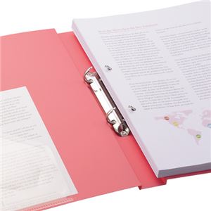 (まとめ) リヒトラブ Avanti リングファイル(カドロック&ツイストリング) A4タテ 2穴 200枚収容 背幅36mm 緑 F-877U-7 1冊 【×10セット】 - 画像 (2)