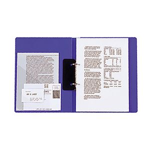 (まとめ) リヒトラブ Avanti リングファイル(カドロック&ツイストリング) A5タテ 2穴 200枚収容 背幅36mm 青 F-881U-8 1冊 【×15セット】 - 画像 (4)