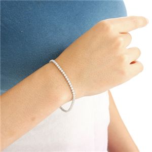 1ctダイヤモンドテニスブレスレット シルバーカラー - 画像 (5)