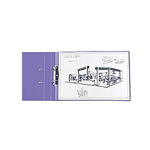 (まとめ) リヒトラブ PPクリヤーポケット(クリアポケット) A4ヨコ 2穴 台紙あり N-2016 1パック(10枚) 【×10セット】 - 画像 (3)