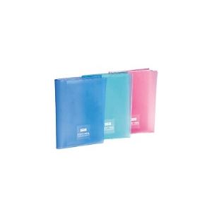 （まとめ） LIHIT LAB. 保険証ホルダー HM531 青【×20セット】
