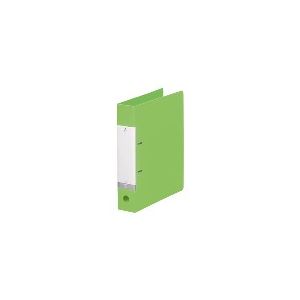 LIHIT LAB. D型リングファイルG2240 A4S 56mm黄緑10冊