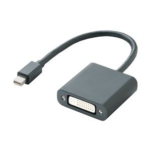 エレコム miniDisplayPort変換アダプタ/DVI/ブラック AD-MDPDVIBK
