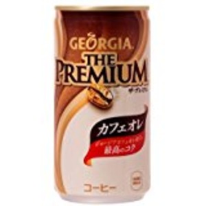 【まとめ買い】コカ・コーラ ジョージアザ・プレミアムカフェオレ 缶 185g×30本(1ケース)【代引不可】
