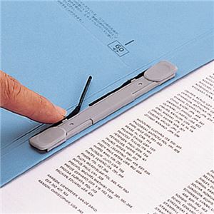 (まとめ) リヒトラブ ユーノビクイックファイル A4タテ 1200枚収容 背幅13~133mm 青 F-577-9 1冊 【×15セット】 - 画像 (4)