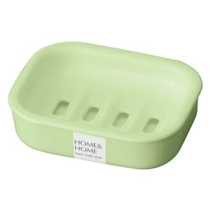 【60セット】 シンプル 石鹸台/ソープディッシュ 【パステルグリーン】 材質:PP 『HOME&HOME』【代引不可】