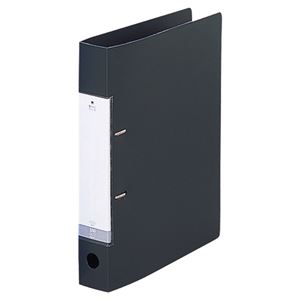 (まとめ) リヒトラブ リクエスト D型リングファイル A4タテ 2穴 350枚収容 背幅46mm 黒 G2230-24 1冊 【×15セット】