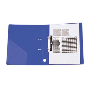(まとめ) リヒトラブ リクエスト D型リングファイル A4タテ 2穴 350枚収容 背幅46mm 青 G2230-8 1冊 【×15セット】 - 画像 (4)
