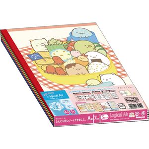 (まとめ) サンエックス ロジカルエアーノート B5/A罫/30枚 すみっコぐらし/ランチ&トラベル 5冊パック ノS-140A-5P【×10セット】
