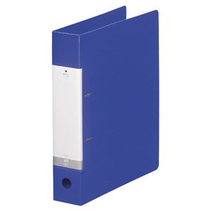 (まとめ) リヒトラブ リクエスト D型リングファイル A4タテ 2穴 450枚収容 背幅56mm 青 G2240-8 1冊 【×10セット】