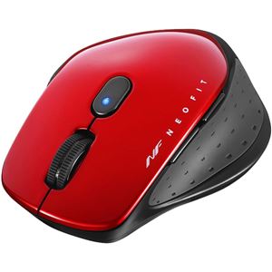 バッファロー(サプライ) 無線 BlueLED 5ボタン NEOFITマウス Mサイズ レッド BSMBW510MRD