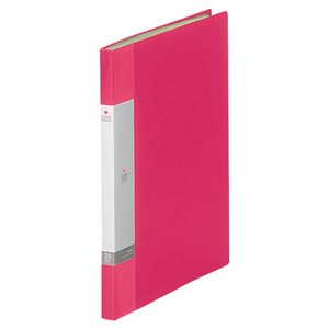 (まとめ) リヒトラブ リクエスト クリヤーブック(クリアブック) A4タテ 20ポケット 背幅16mm 赤 G3201-3 1冊 【×20セット】