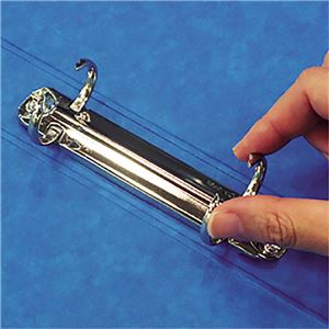(まとめ) リヒトラブ リングファイル(ツイストリング) A4タテ 2穴 200枚収容 背幅35mm 藍 F-803UN-5 1冊 【×15セット】 - 画像 (2)