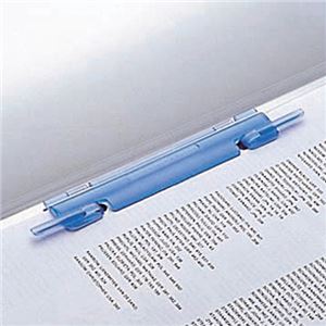 (まとめ) リヒトラブ ルーパーファイル A4タテ 2穴 100枚収容 青 F-3006-5P 1パック(5冊) 【×10セット】 - 画像 (5)
