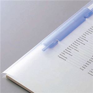 (まとめ) リヒトラブ ルーパーファイル A4タテ 2穴 100枚収容 青 F-3006-5P 1パック(5冊) 【×10セット】 - 画像 (6)