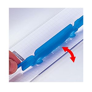 (まとめ) リヒトラブ ルーパーフラット A4タテ 2穴 100枚収容 黄 F-52-5 1冊 【×40セット】 - 画像 (3)