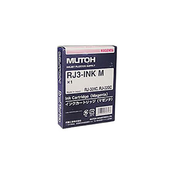 【純正品】 MUTOH ムトー インクカートリッジ 【RJ3-INK-M マゼンタ】