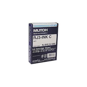 (業務用3セット) 【純正品】 MUTOH ムトー インクカートリッジ 【RJ3-INK-C シアン】