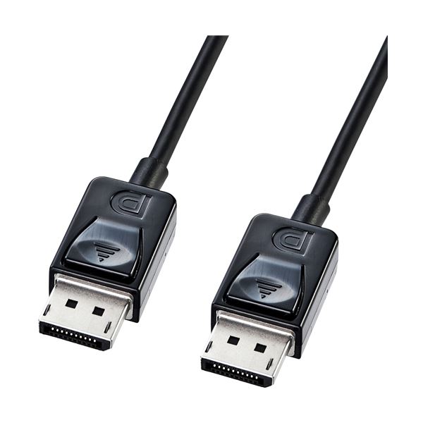 サンワサプライ DisplayPortケーブル(2m・ブラック) KC-DP2K - 画像 (2)