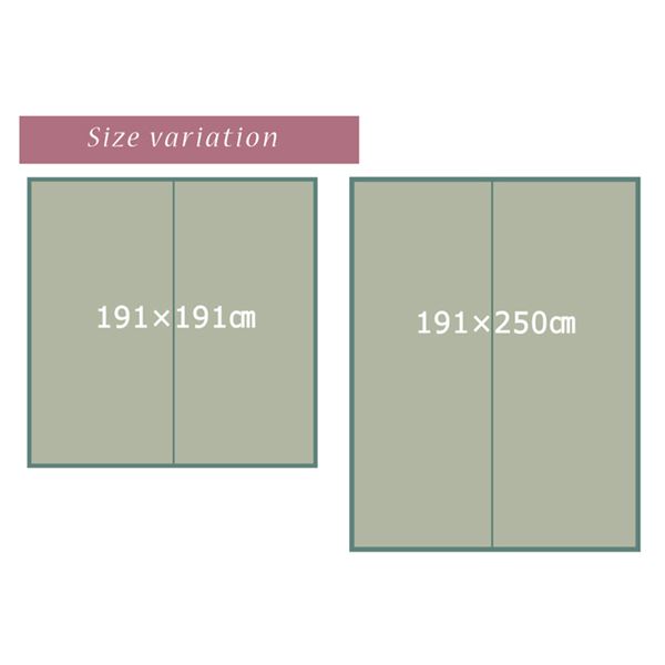い草 ラグマット/絨毯 【花柄 ブルー 約191×191cm】 防滑加工 抗菌防臭 調湿機能 〔リビング ダイニング〕【代引不可】 - 画像 (5)